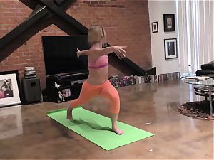 Yoga nymph bum-fucked in point of view