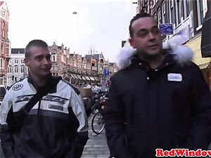 cocksucking amsterdam escort spunked on
